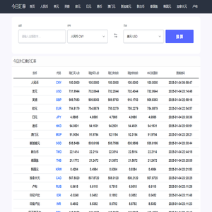 今日汇率网
